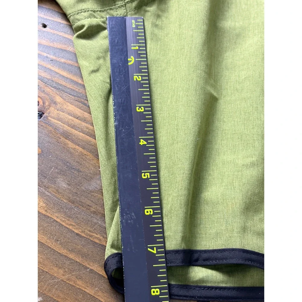 Dixxon Board Shorts Mens S Olive Green Hybrid Stretch Swim Trunks